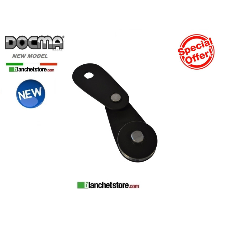 BLACK ALUMINUM PULLEY 40KN 4-6,5 FOR DOCMA WINCHES 310050