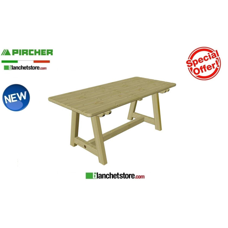 Table de jardin Pircher modèle SIRMIONE 194x79 pin impregne