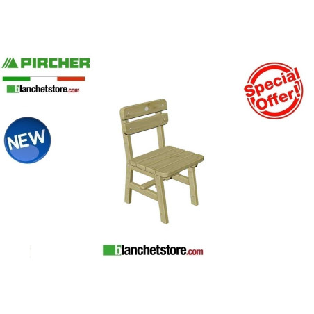 Sedia con schienale Pircher Mod. SIRMIONE 48x52 pino impregnato