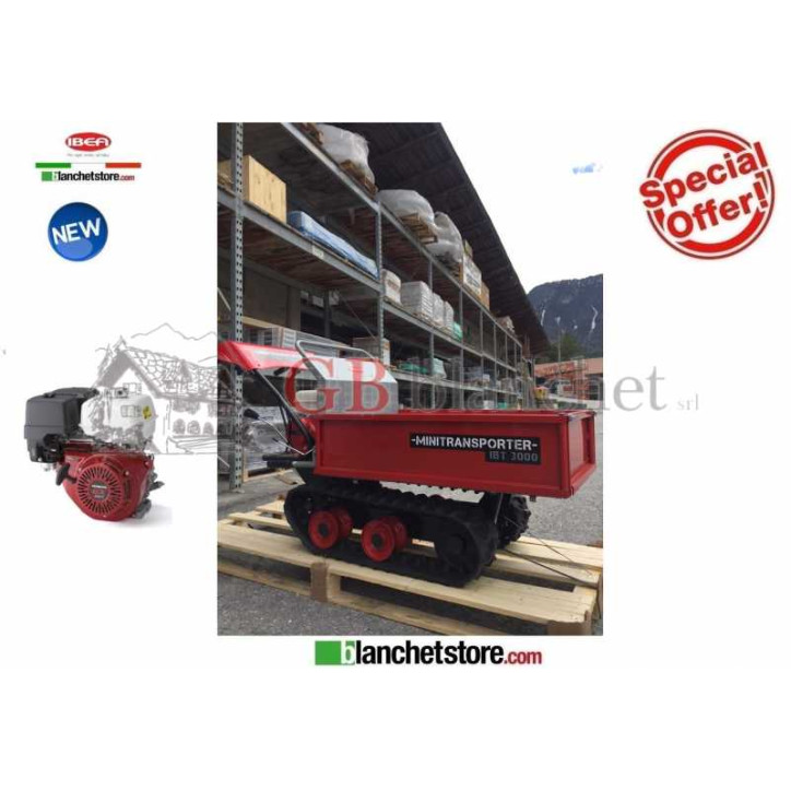 Motocarriola IBEA IBT 3001 Honda GX160 c/sponde apribili 300 Kg Motocarriola IBEA IBT 3001 Honda GX160 c/sponde apribili 300 Kg
