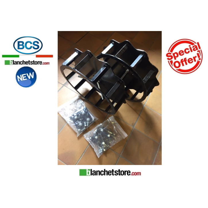 Ruote in ferro per BCS SUPER-BITE antideriva per ruote 4.00-8 Ruote in ferro per BCS SUPER-BITE antideriva per ruote 4.00-8