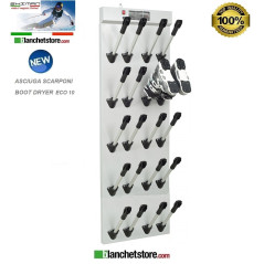 Asciuga scarponi a parete 10 posti Panel Boot Dryer Eco no Timer