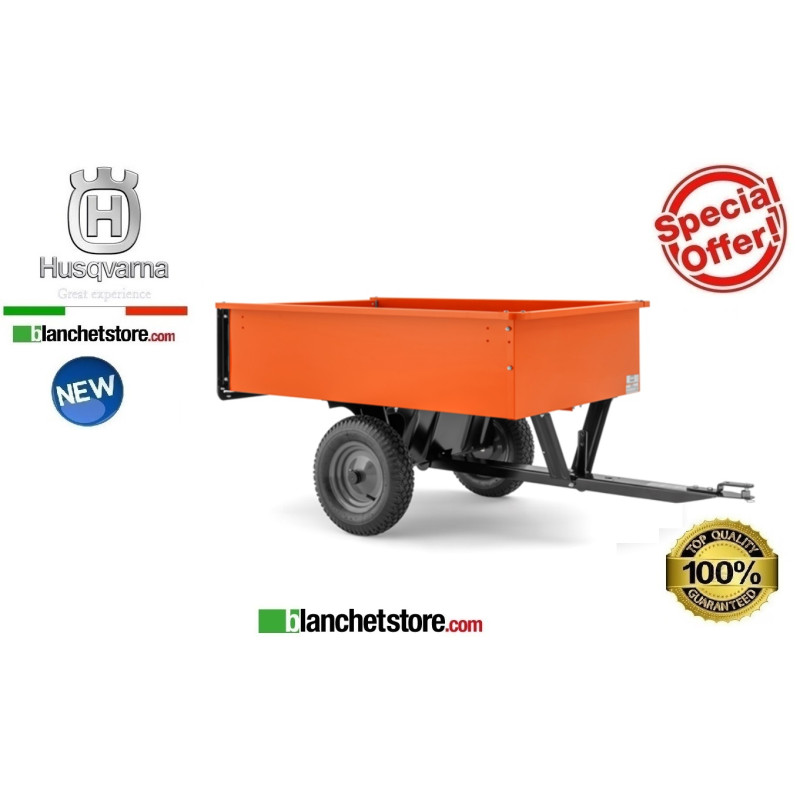 Rimorchio per trattorino Rider Husqvarna Trailer 275 Ribaltabile