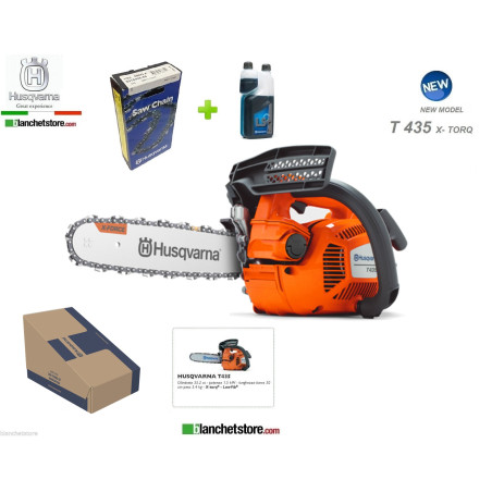 Tronconneuse Husqvarna T435 equipee de guide 13" 30 cm + chaine