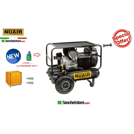 COMPRESSORE ELETTRICO NUAIR GVM11/11 Lt 22 3Hp BICILINDRICO