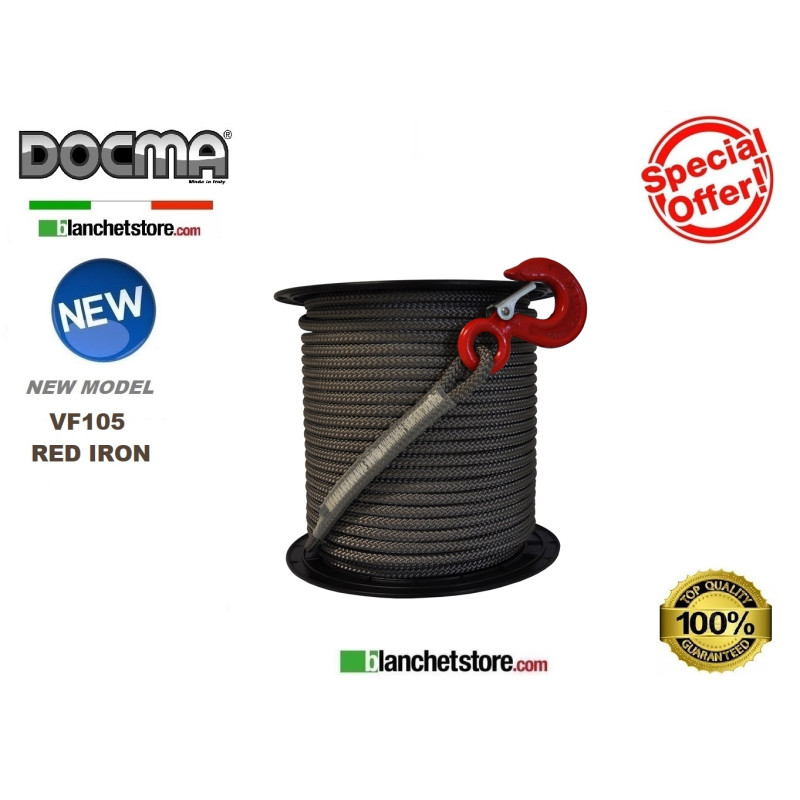 FUNE TESSILE GREY PER FOREST WINCH DOCMA VF105 2200KG D.10