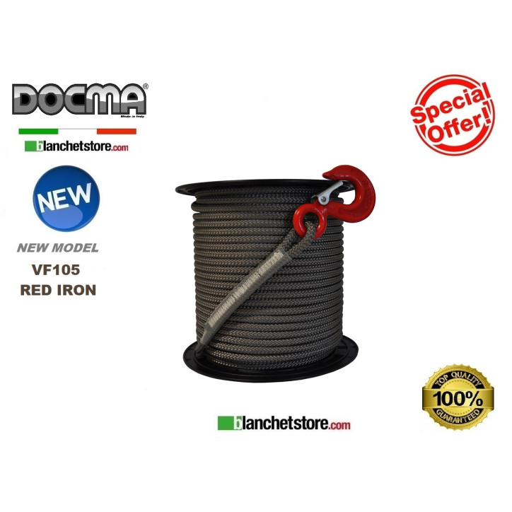 FUNE TESSILE GREY PER FOREST WINCH DOCMA VF105 2200KG D.10 x 100 Mt 310209