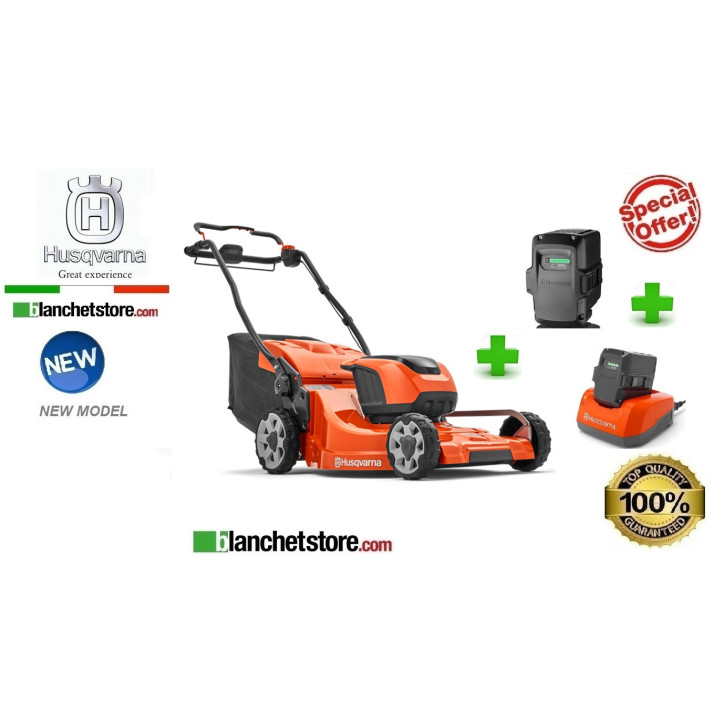 Rasaerba a batteria Husqvarna LC353iVX 1 batteria 36V 5.2A+QC330 Rasaerba a batteria Husqvarna LC353iVX 1 batteria 36V 5.2A+QC330
