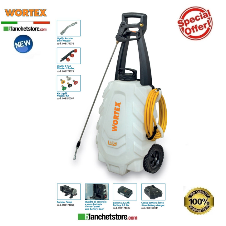 Pompe de pulverisation electrique Wortex TW18-30L 30LT 18V