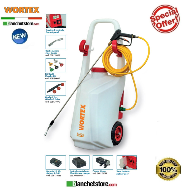 Pompa elettrica per irrorazione wortex TW18-40L 40LT 18V Pompa elettrica per irrorazione wortex TW18-40L 40LT 18V
