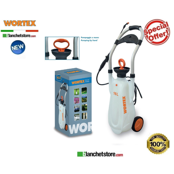 Pompa a trolley da diserbo a mano wortex T16-M  16LT