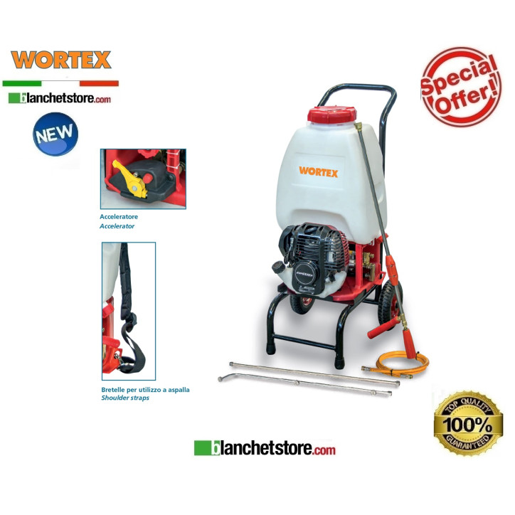 Pompa trolley a scoppio per diserbo wortex T25-T4 25LT Pompa trolley a scoppio per diserbo wortex T25-T4 25LT