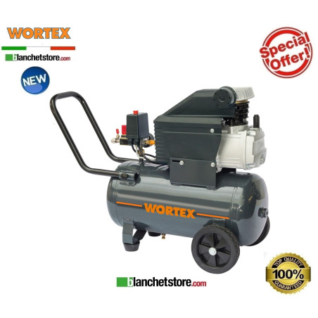 Compresseur electrique Wortex WHC 25/200 25LT 220Volt 2HP