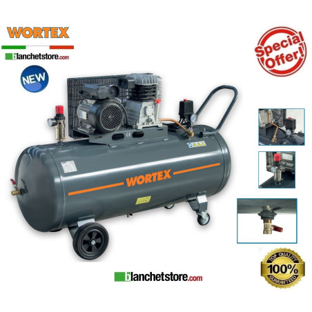 Compresseur electrique Wortex LDM 200/3008L 200LT 220Volt 3HP