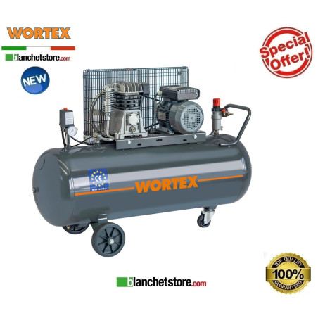 Compresseur electrique Wortex WT 100/210 100LT 380Volt 2HP