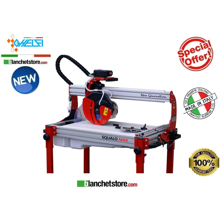 Tile cutter electric GHELFI SQUALO MAX130 with disk d.250 220V Tile cutter electric GHELFI SQUALO MAX130 with disk d.250 220V