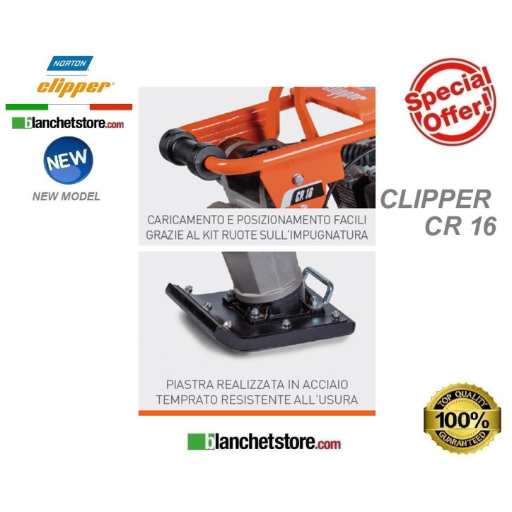 Vibro costipateur clipper CR 16 Honda GXR120 280x320 70Kg