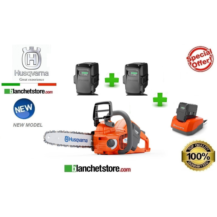 Tronconneuse a batterie Husqvarna 535iXP +2 batteries 36V 5.2A