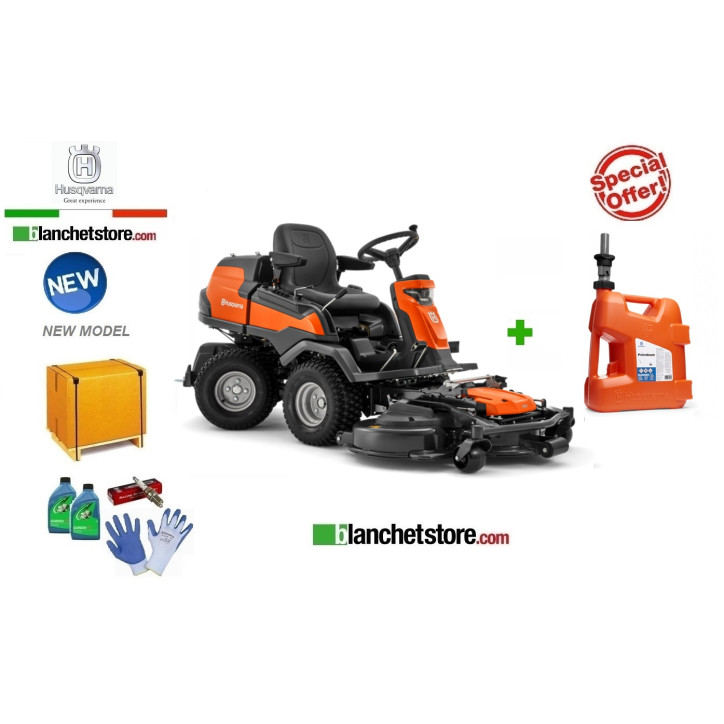 Front mower Rider Husqvarna R420TSX AWD with cut Comby 122XP Front mower Rider Husqvarna R420TSX AWD with cut Comby 122XP