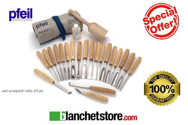 Kit Carving chisels pfeil